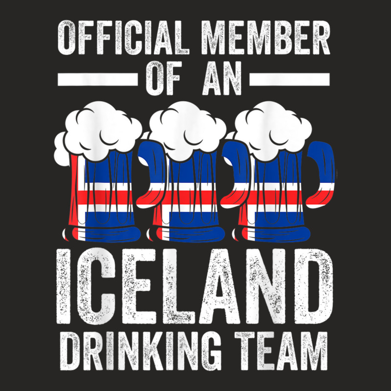 Member Iceland Drinking Iceland Iceland Drinking Team Ladies Fitted T-Shirt by Hulk | Artistshot