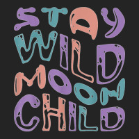 Wavy Retro Groovy   Stay Wild Moon Child T Shirt 3/4 Sleeve Shirt | Artistshot