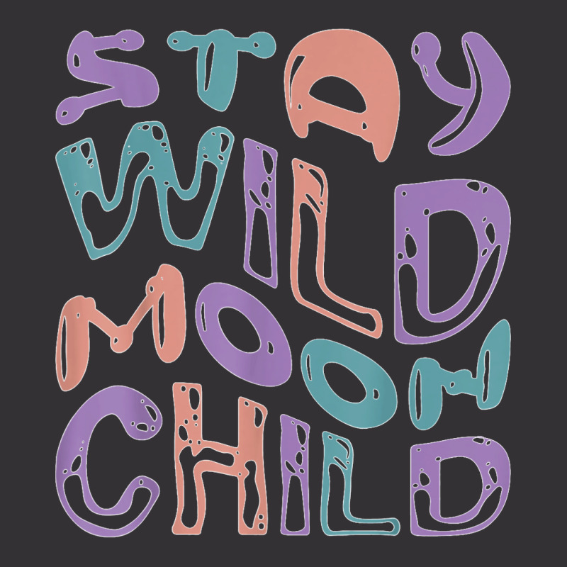 Wavy Retro Groovy   Stay Wild Moon Child T Shirt Vintage Hoodie And Short Set | Artistshot