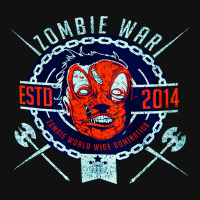 Zombie War, Zombie War Painting, Zombie War Vintage, Zombie War Zombie Throw Pillow | Artistshot