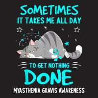 Myasthenia Gravis Awareness Cat Ribbon T Shirt T-shirt | Artistshot