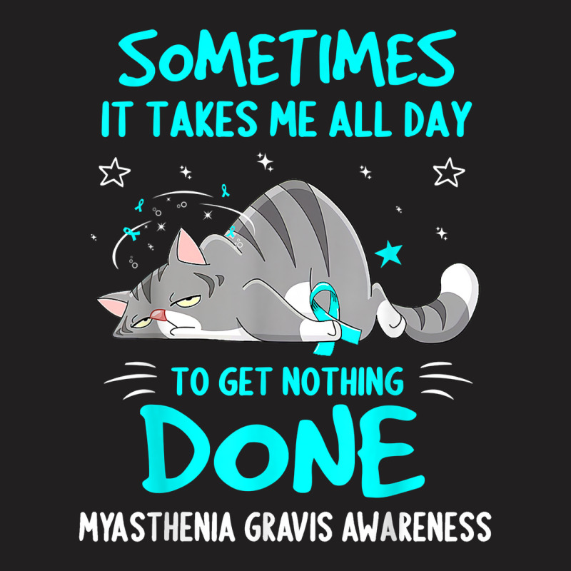 Myasthenia Gravis Awareness Cat Ribbon T Shirt T-shirt | Artistshot