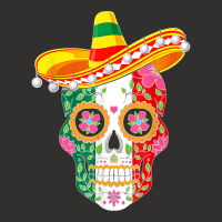 Fiesta Sugar Skull Rose Calavera Mexican Flag Cinco De Mayo T Shirt Co Champion Hoodie | Artistshot