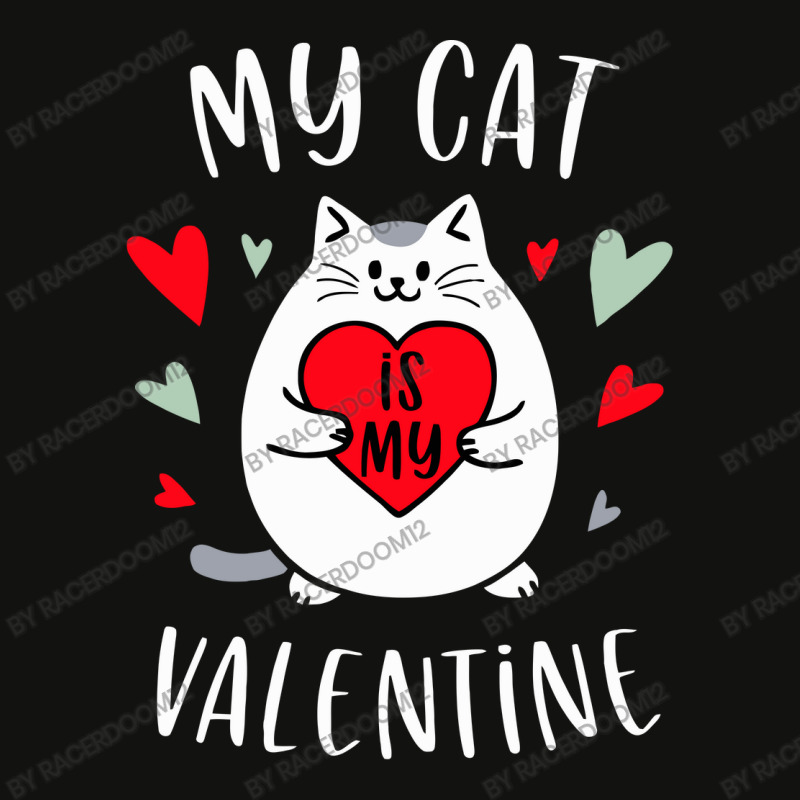 My Cat Is My Valentines Day. Scorecard Crop Tee | Artistshot