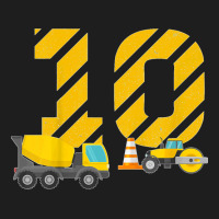 Kids 10th Birthday Construction Worker Construction Site T Shirt Classic T-shirt | Artistshot