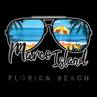 Marco Island Florida   Palm Tree Sunglasses Souvenir Legging | Artistshot