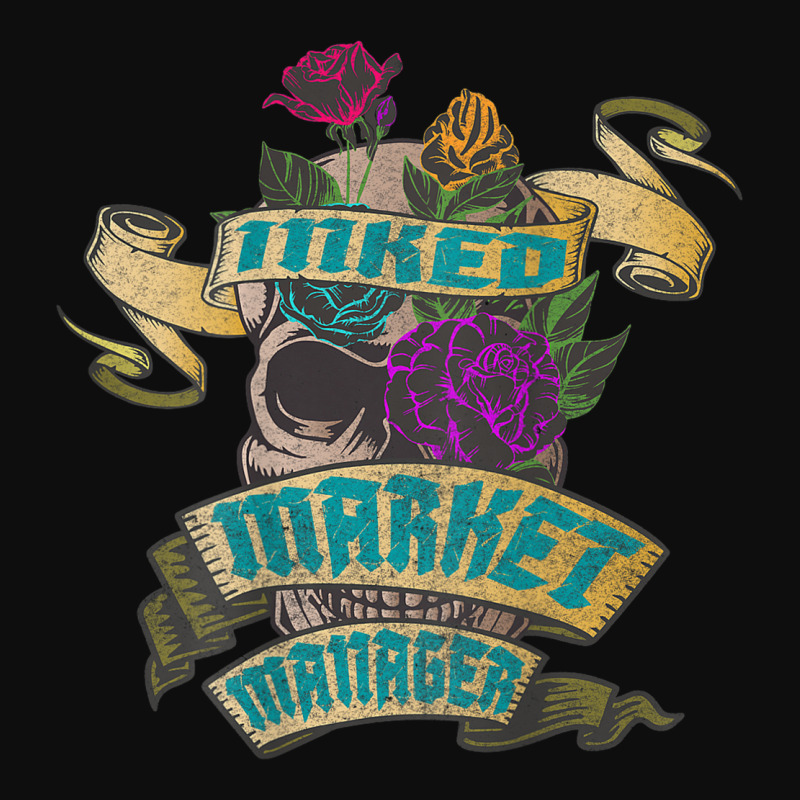 Market Manager Inked Skull Tattoo Backside Design Crop Top by Hulk | Artistshot