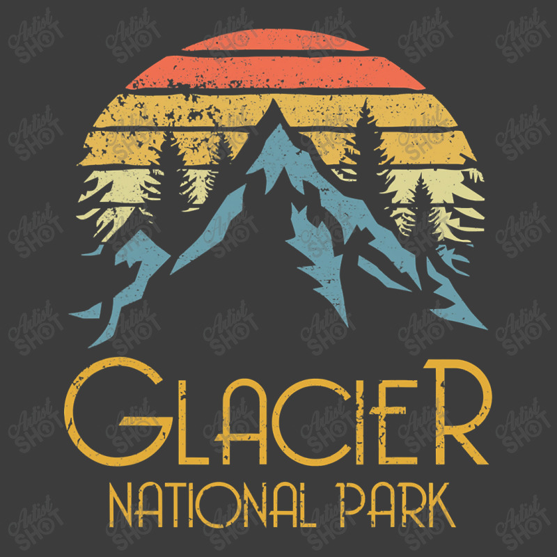 Vintage Glacier National Park Montana Retro T Men's Polo Shirt | Artistshot