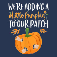 We're Adding A Little Pumpkin To Our Patch Pumpkin Pregnancy T Shirt Men Denim Jacket | Artistshot