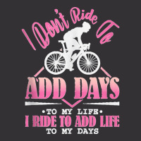 I Don't Ride To Add Days To My Life I Ride   Bicycle Cycling Tank Top Vintage Short | Artistshot