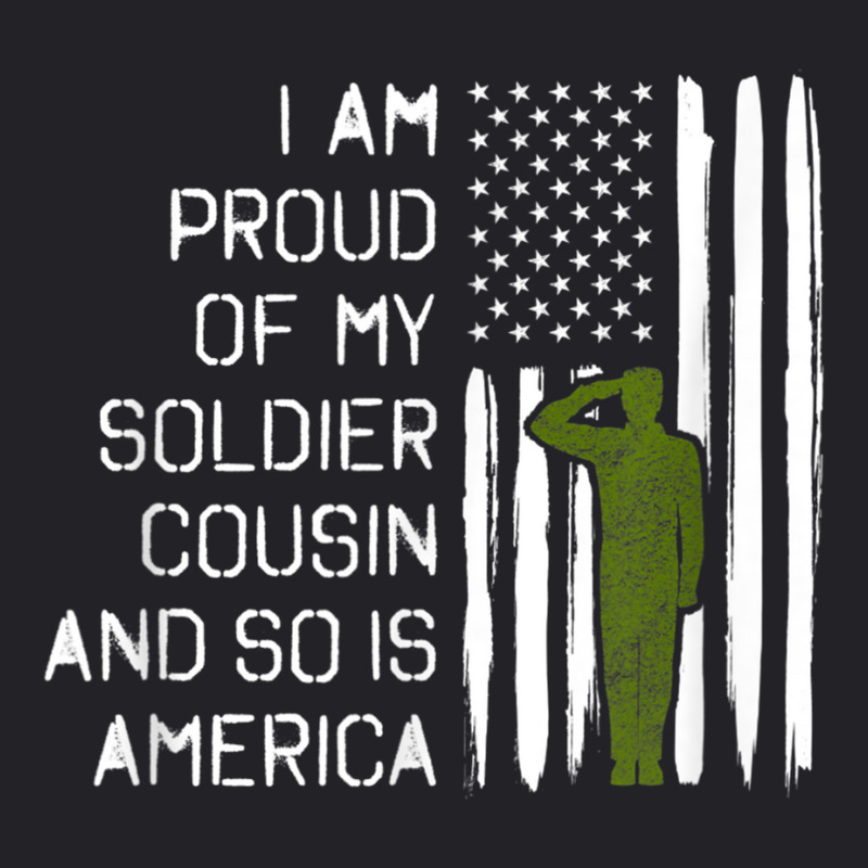 Soldier Cousin   Military Salute Proud Family Usa Shirt Youth Tee by cm-arts | Artistshot