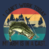 Mens I Can't Work Today, My Arm Is In A Cast, Fishing Vintage T Shirt Men Denim Jacket | Artistshot