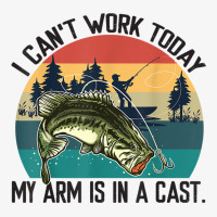 Mens I Can't Work Today, My Arm Is In A Cast, Fishing Vintage T Shirt Champion Hoodie | Artistshot