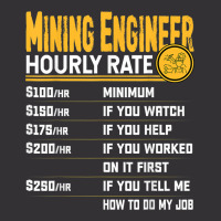 Mining Engineer Hourly Rate   Funny Miner Mining Engineering Vintage Hoodie And Short Set | Artistshot