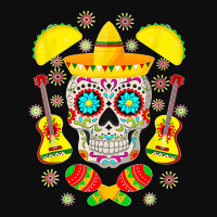 Fiesta Party Sugar Skull Rose Calavera Mexican Cinco De Mayo T Shirt Crop Top | Artistshot