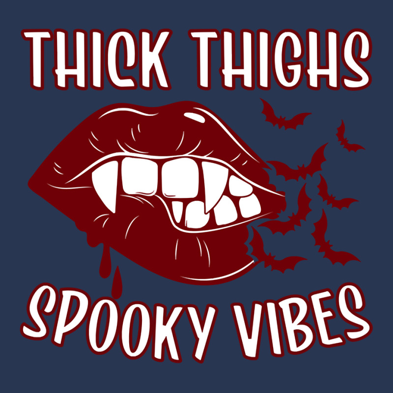 Thick Thighs And Spooky Vibes Vampire Women Bat Lips Pullover Hoodie Ladies Denim Jacket by cm-arts | Artistshot