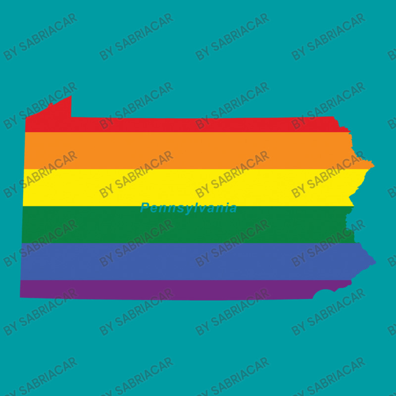 Pennsylvania Rainbow Flag Portrait Canvas Print | Artistshot