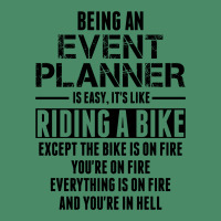 Being An Event Planner Like The Bike Is On Fire Portrait Canvas Print | Artistshot