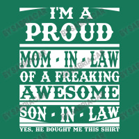 Proud Mom In Law Of A Freaking Awesome Son In Law Landscape Canvas Print | Artistshot