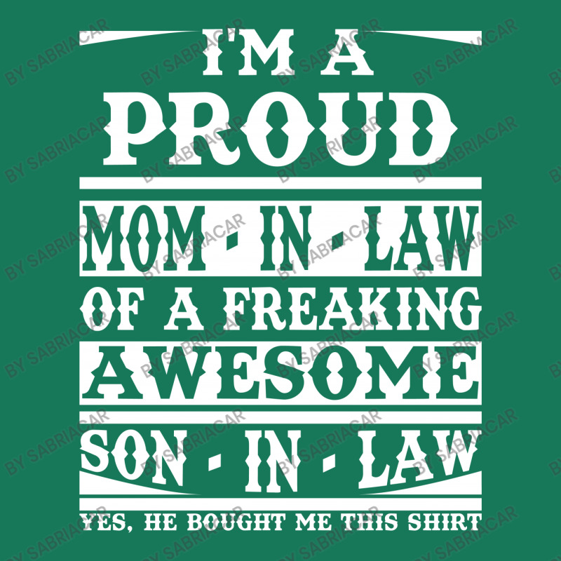 Proud Mom In Law Of A Freaking Awesome Son In Law Landscape Canvas Print | Artistshot