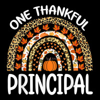 One Thankful Principal Thanksgiving Rainbow Leopard Fall Baby Tee | Artistshot