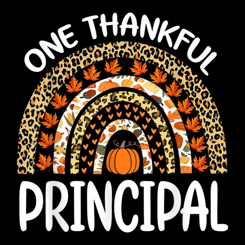 One Thankful Principal Thanksgiving Rainbow Leopard Fall Baby Tee by bambi | Artistshot