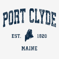 Port Clyde Maine Me Vintage Athletic Navy Sports Design 15 Oz Coffee Mug | Artistshot