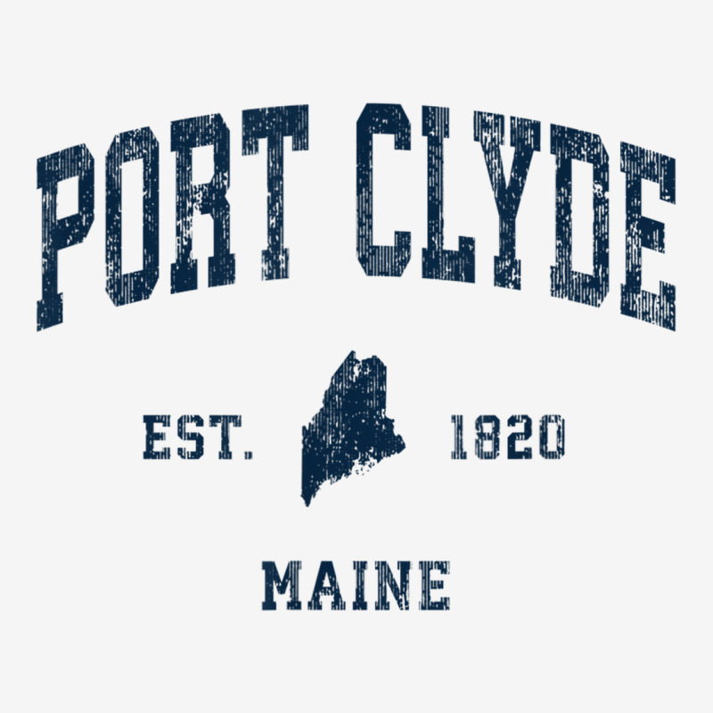 Port Clyde Maine Me Vintage Athletic Navy Sports Design Magic Mug | Artistshot