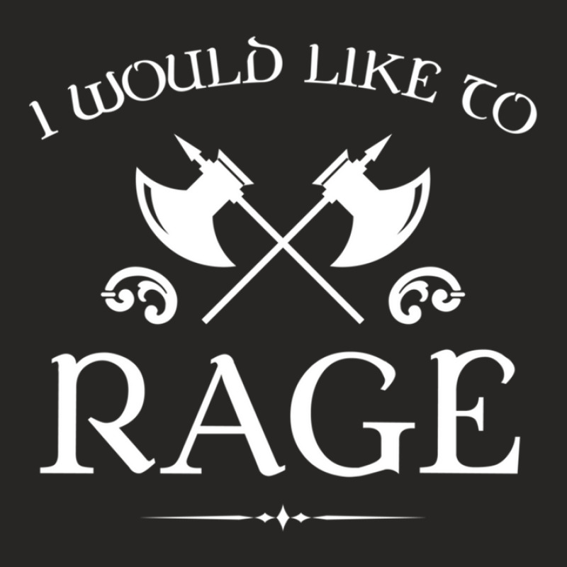 Barbarian - I Would Like To Rage Ladies Fitted T-Shirt by JeanetteNeubauer | Artistshot