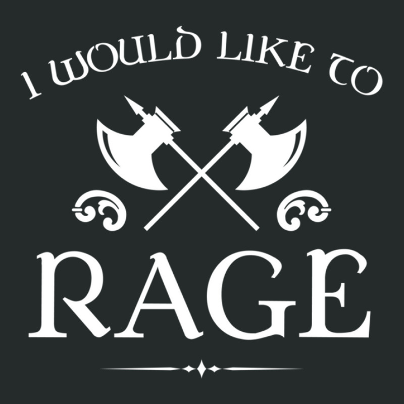 Barbarian - I Would Like To Rage Women's Triblend Scoop T-shirt by JeanetteNeubauer | Artistshot