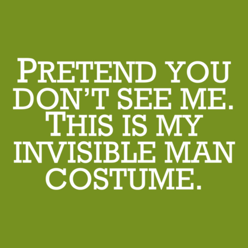 Invisible Man Costume Pretend You Don't See Me Portrait Canvas Print | Artistshot