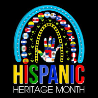 National Hispanic Heritage Month Rainbow Latin Flags Cropped Hoodie | Artistshot