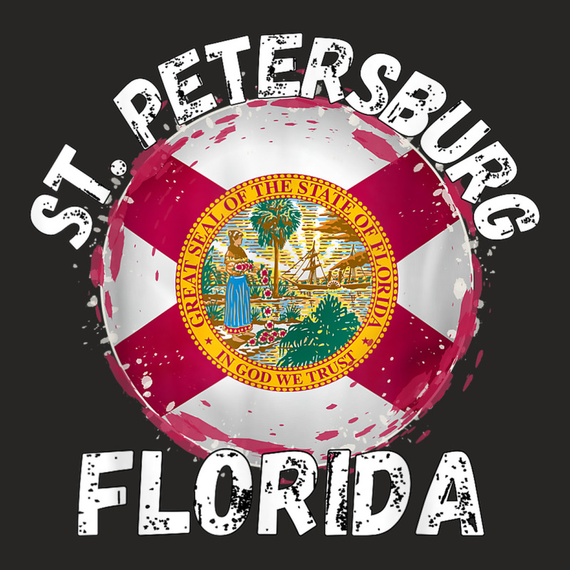 Retro St. Petersburg Florida Apparel Ladies Fitted T-Shirt by Fly | Artistshot