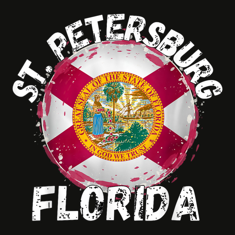 Retro St. Petersburg Florida Apparel Scorecard Crop Tee by Fly | Artistshot