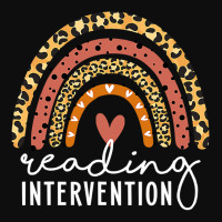 Reading Intervention Leopard Rainbow Teacher Back To School Crop Top | Artistshot