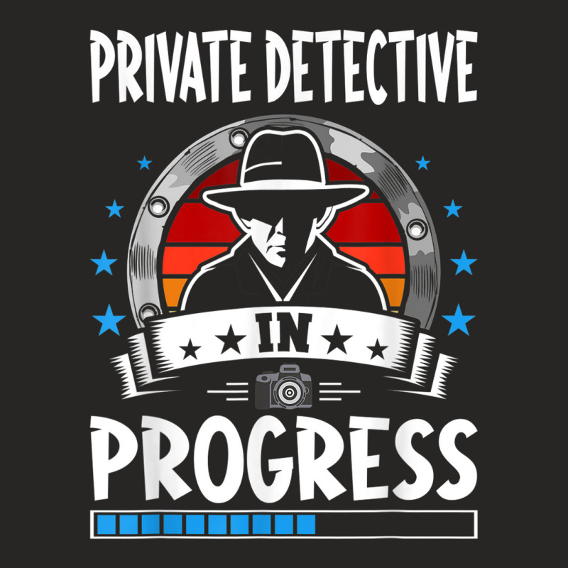 Private Detective In Progress Trainee Student Ladies Fitted T-Shirt by Short | Artistshot