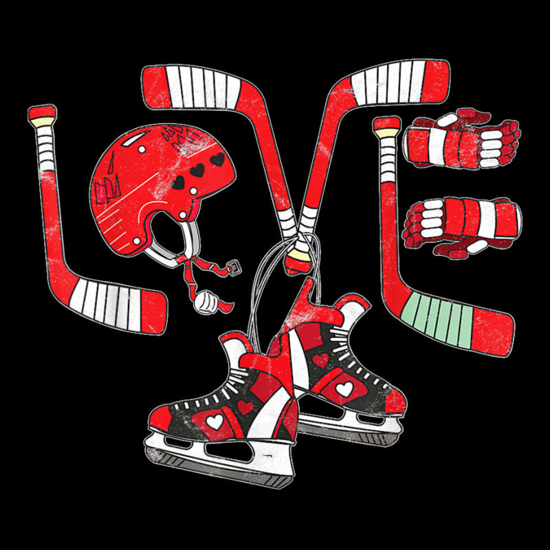 Ice Hockey Heart Valentines Day Love Gift Boys Girls Goalie Zipper Hoodie by cm-arts | Artistshot