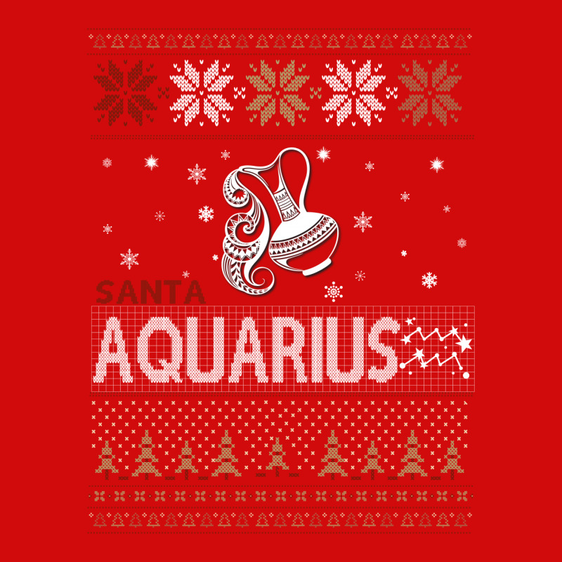 Santa Aquarius Christmas Ugly T Shirts Portrait Canvas Print | Artistshot