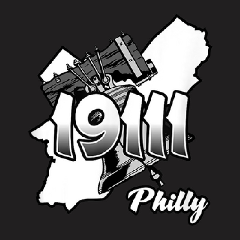 Philadelphia Silhouette With Zip Code 19111 And Liberty Bell T-shirt | Artistshot