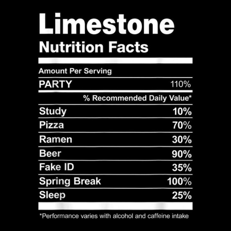 Limestone Nutrition Facts College University Adjustable Cap by Queenie | Artistshot