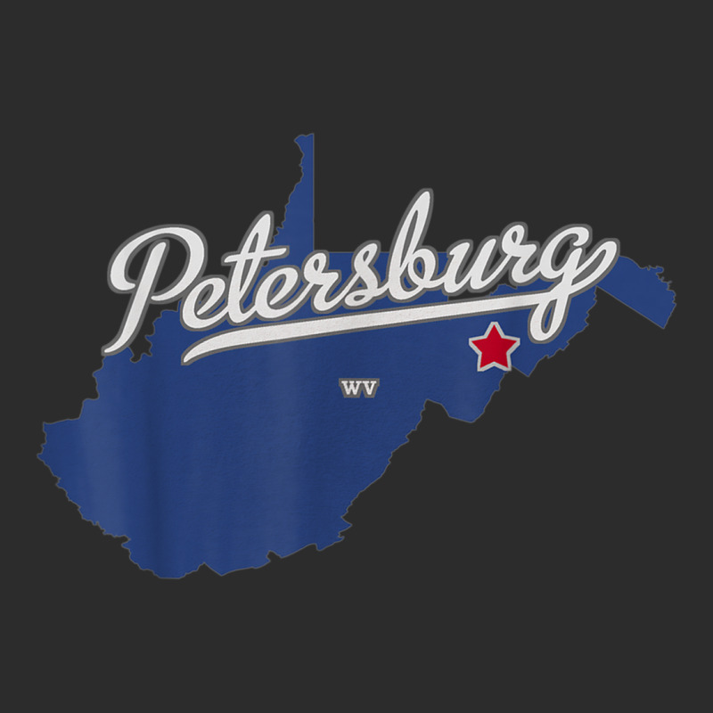 Petersburg West Virginia Wv Map Exclusive T-shirt by Hulk | Artistshot