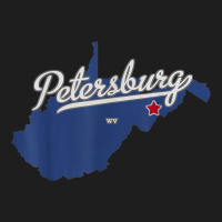 Petersburg West Virginia Wv Map Classic T-shirt | Artistshot