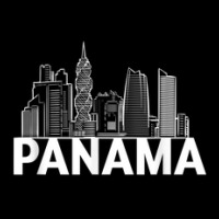 Panama City Skyline Silhouette Outline Sketch Adjustable Cap | Artistshot