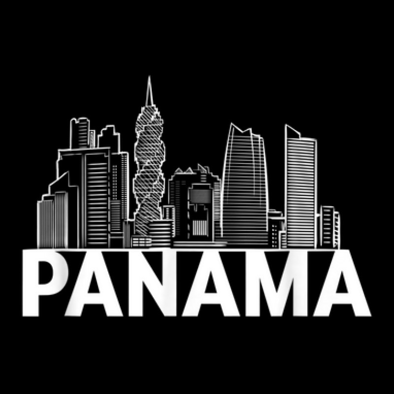 Panama City Skyline Silhouette Outline Sketch Adjustable Cap by Short | Artistshot