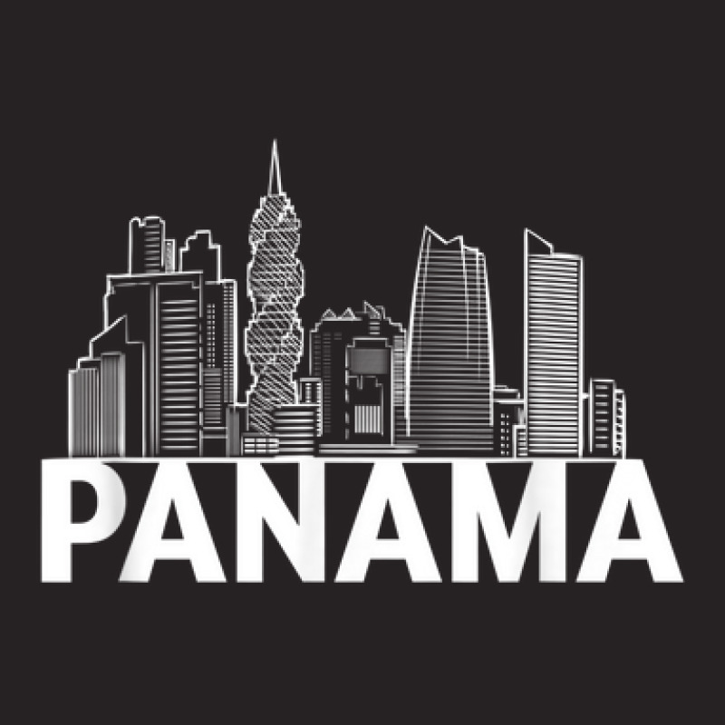 Panama City Skyline Silhouette Outline Sketch Vintage Cap by Short | Artistshot