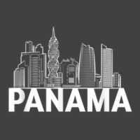 Panama City Skyline Silhouette Outline Sketch Vintage T-shirt | Artistshot