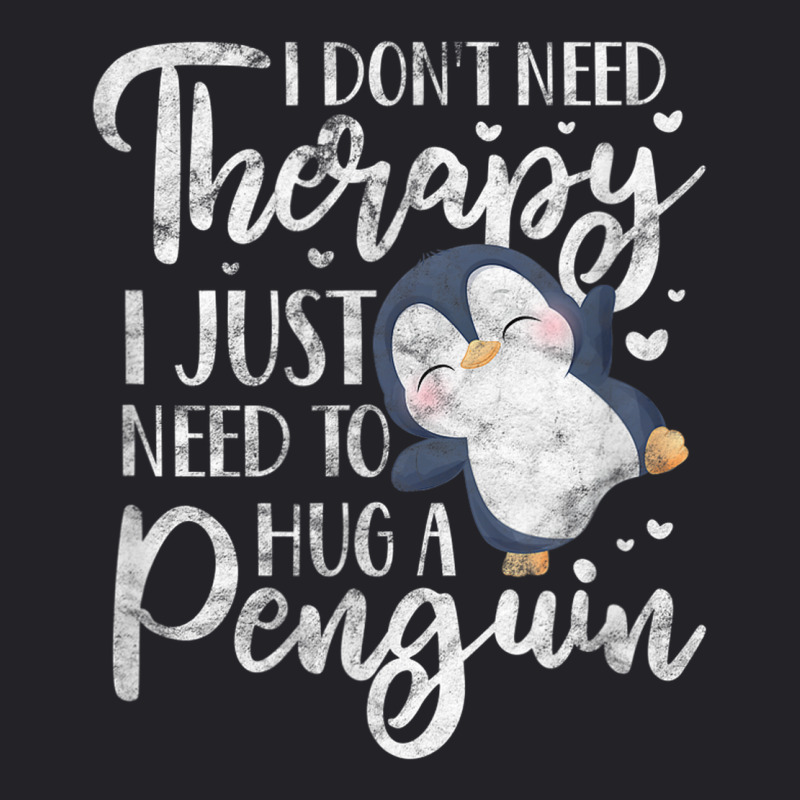 Penguin Therapy Sea Ocean Arctic Bird Distressed Youth Tee by Hulk | Artistshot