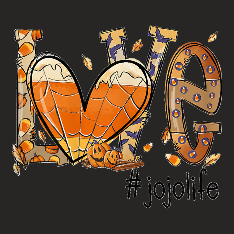 Womens Love Jojo Life Fall Season Autumn Pumpkin Halloween T Shirt Ladies Fitted T-Shirt by NataliaMata | Artistshot