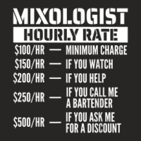 Mixologist Hourly Rate Ladies Fitted T-shirt | Artistshot