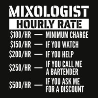 Mixologist Hourly Rate Scorecard Crop Tee | Artistshot